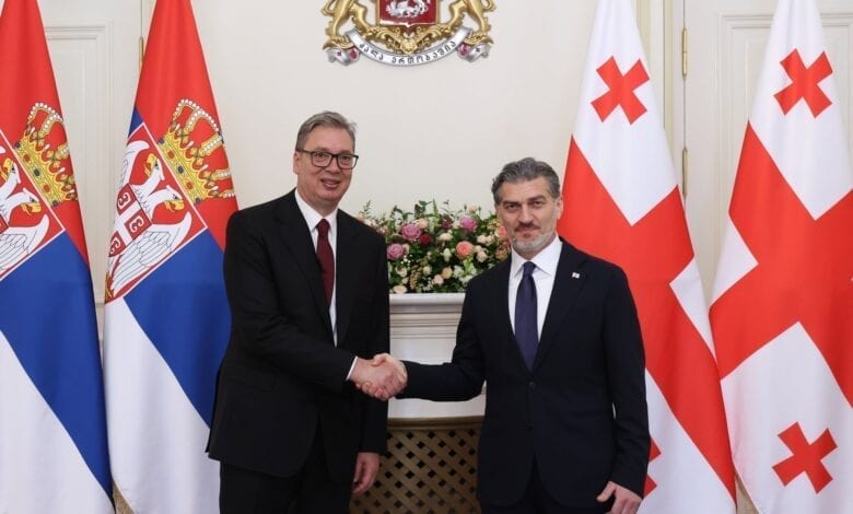 Serbian President Aleksandar Vučić Visits Georgia on First Official Trip