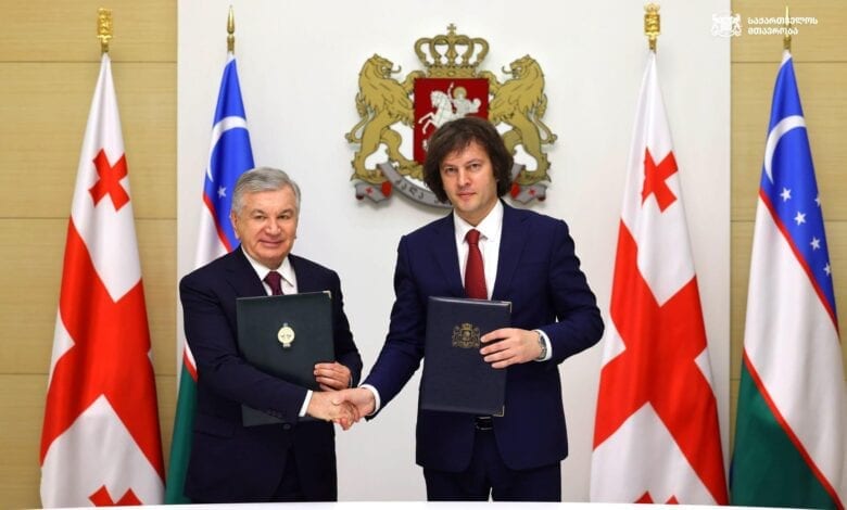 Uzbekistan President Visits Tbilisi, Signs Strategic Partnership Agreement with Georgia